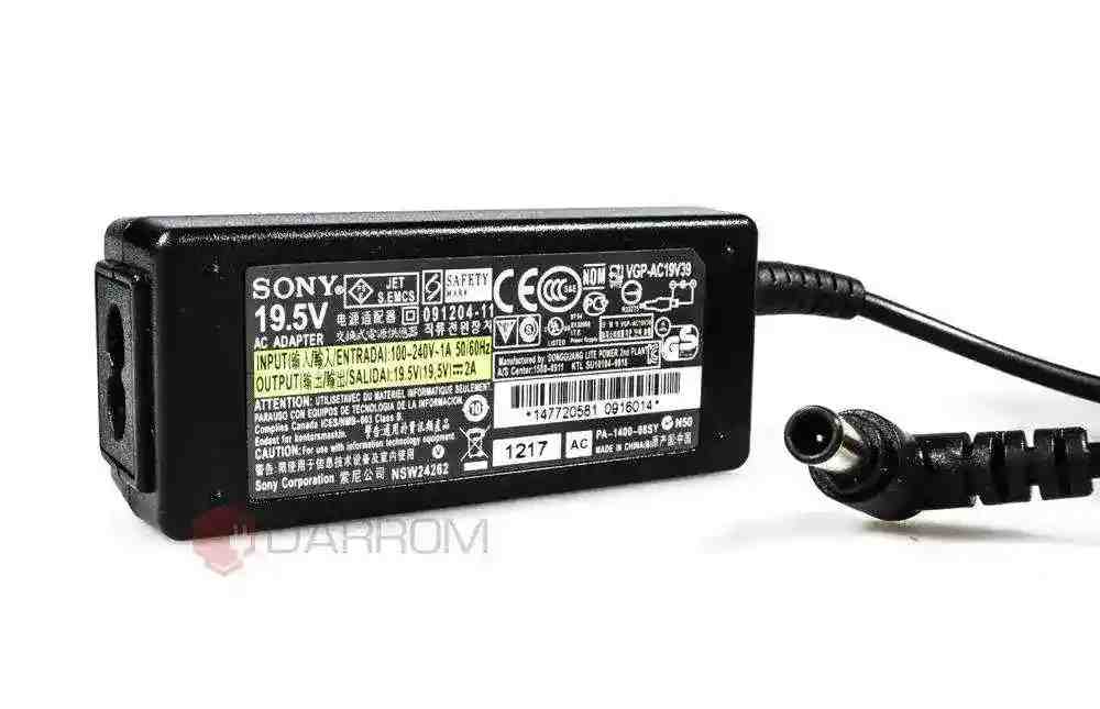 Блок питания Sony VAIO SVT13112FXS Ultrabook VGP-AC19V57 19.5V 2A 40W (6.0*4.4 с иглой)