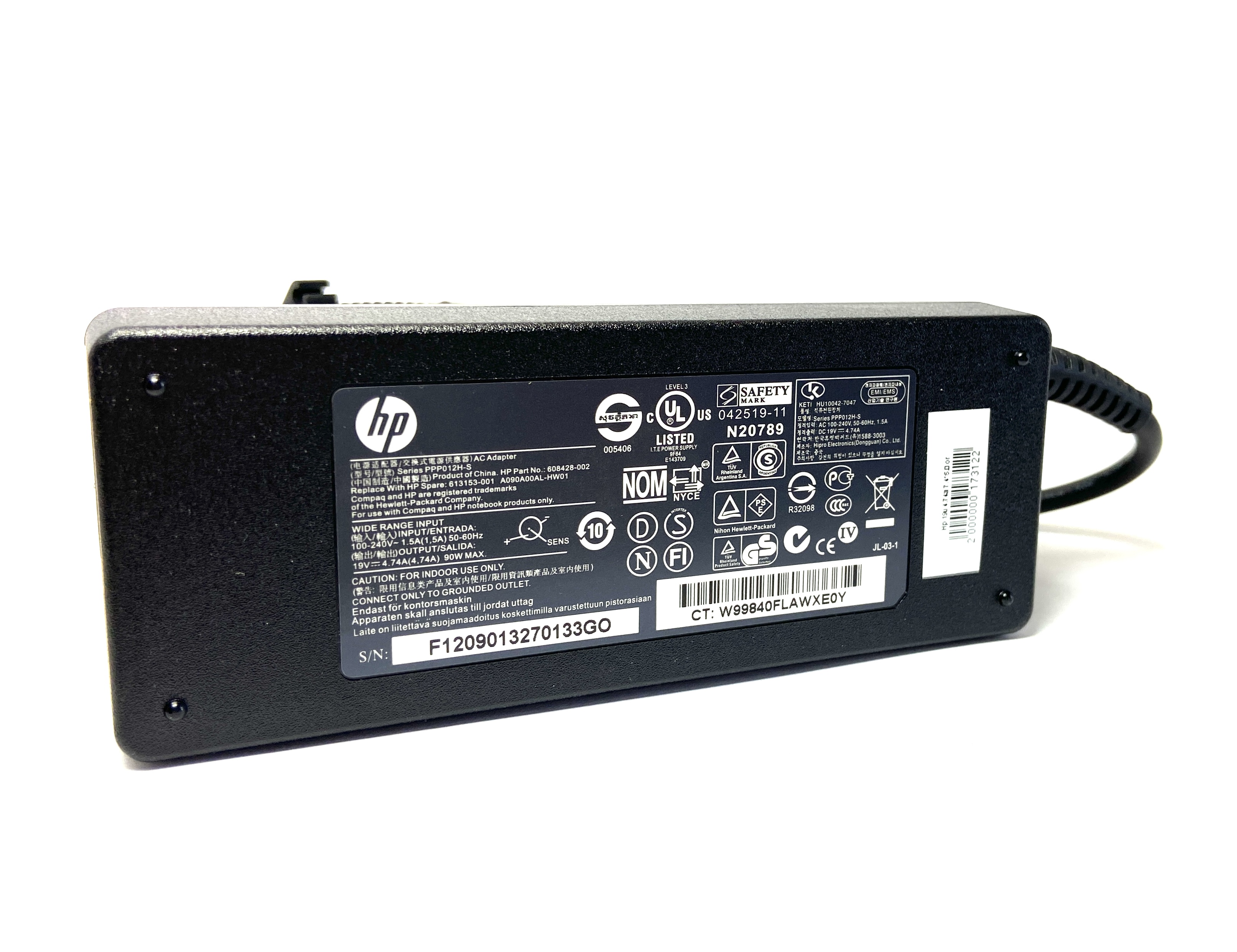 Блок питания HP ProBook 6360b
  19V 4.74A 90W 7.4/5.0 с иглой Оригинал №3